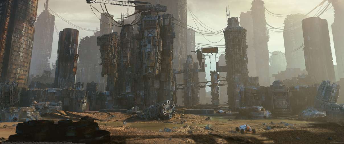 Tech Mechania - Sector 4 ultra ancha fondo de escritorio