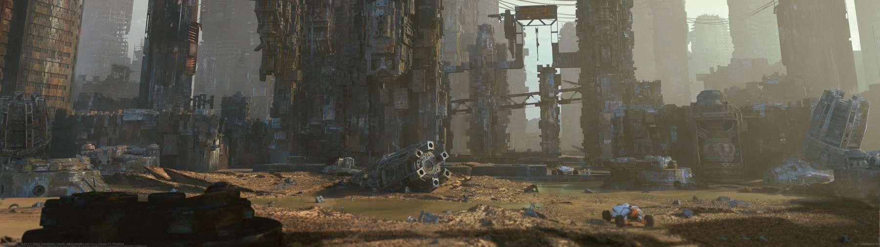 Tech Mechania - Sector 4 ultra ancha fondo de escritorio