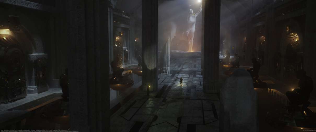 The Temple of Lunar Light ultra ancha fondo de escritorio