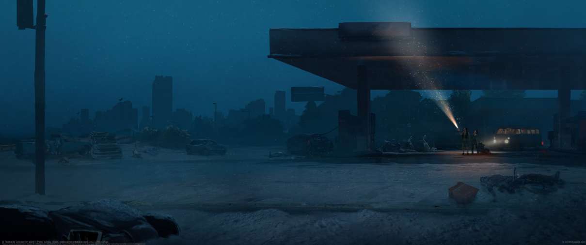 El Eternauta Concept Art work ultra ancha fondo de escritorio