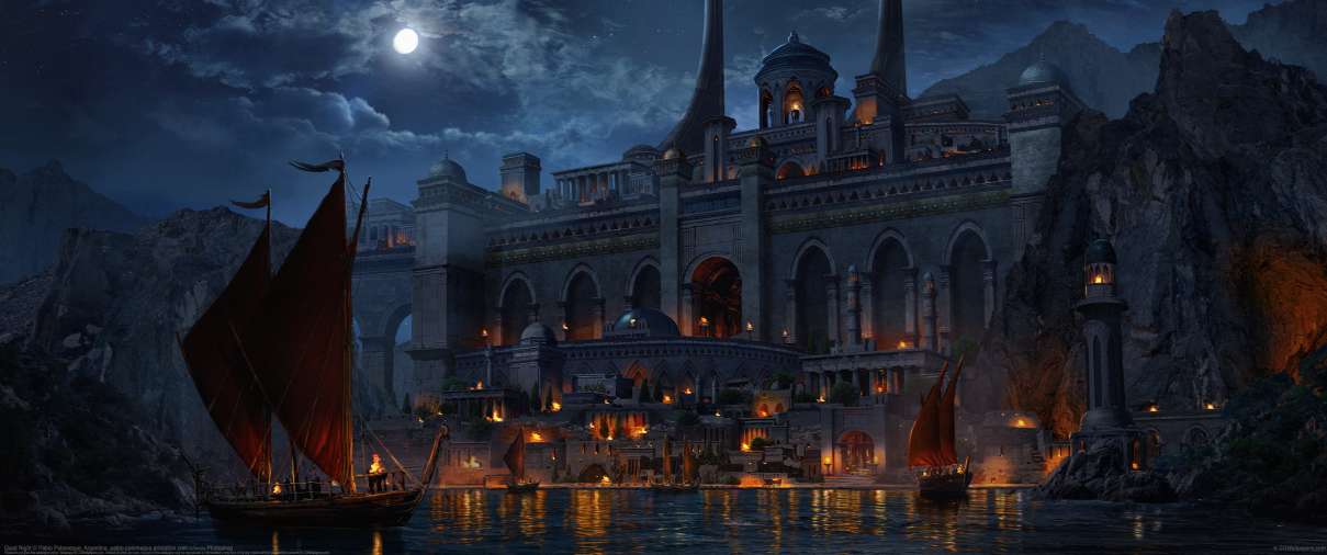 Quiet Night ultra ancha fondo de escritorio