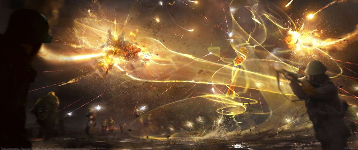 Wonder Woman concept art - Flower of Light ultra ancha fondo de escritorio