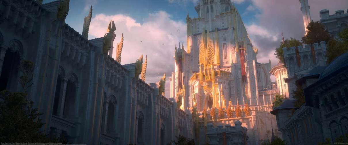 Soar-The city of Rise ultra ancha fondo de escritorio