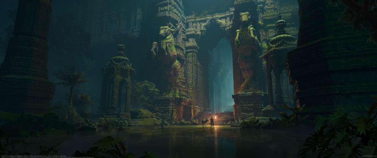 Tomb in the swamp ultra ancha fondo de escritorio