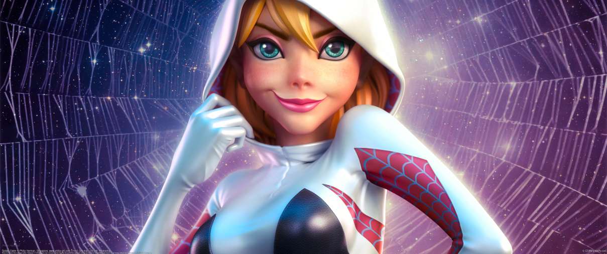 Spider-Gwen ultra ancha fondo de escritorio