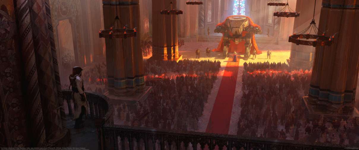 Evil king's ceremony ultra ancha fondo de escritorio