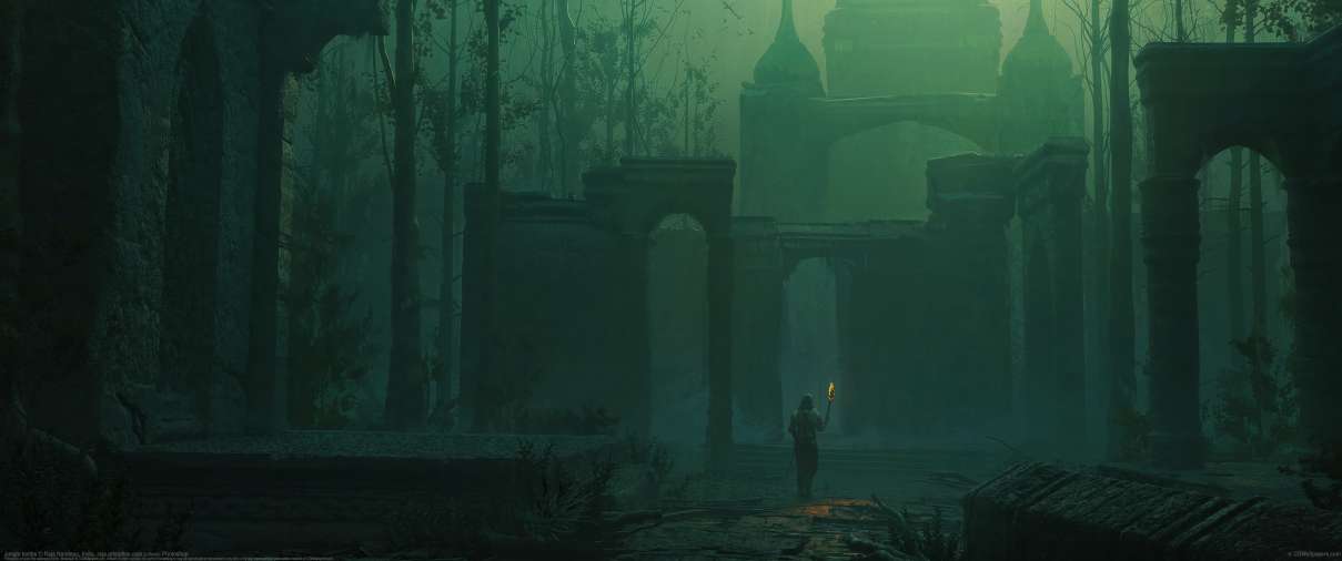 Jungle tombs ultra ancha fondo de escritorio