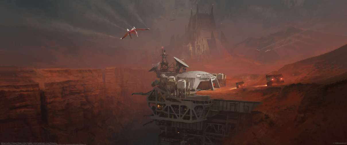 Mining Facility ultra ancha fondo de escritorio