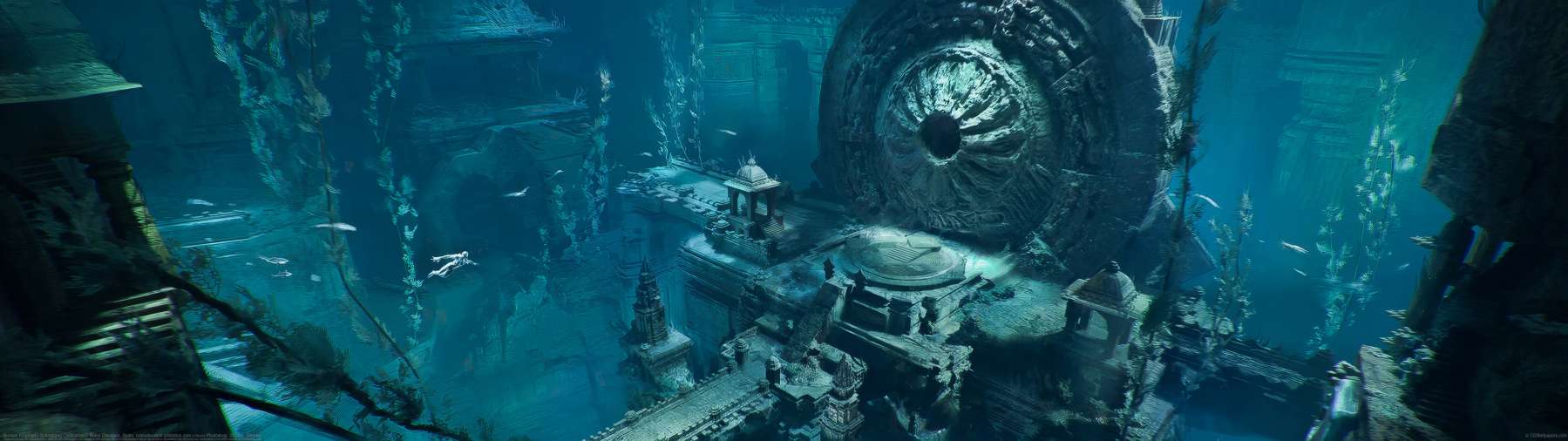 Sunken Kingdom - Submerged Civilization ultra ancha fondo de escritorio