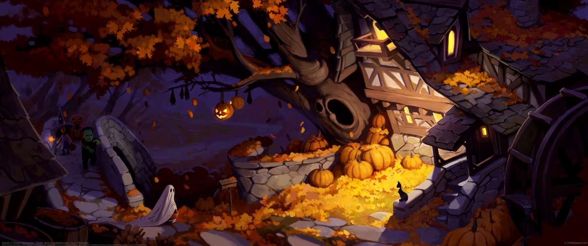 Autumn ultra ancha fondo de escritorio