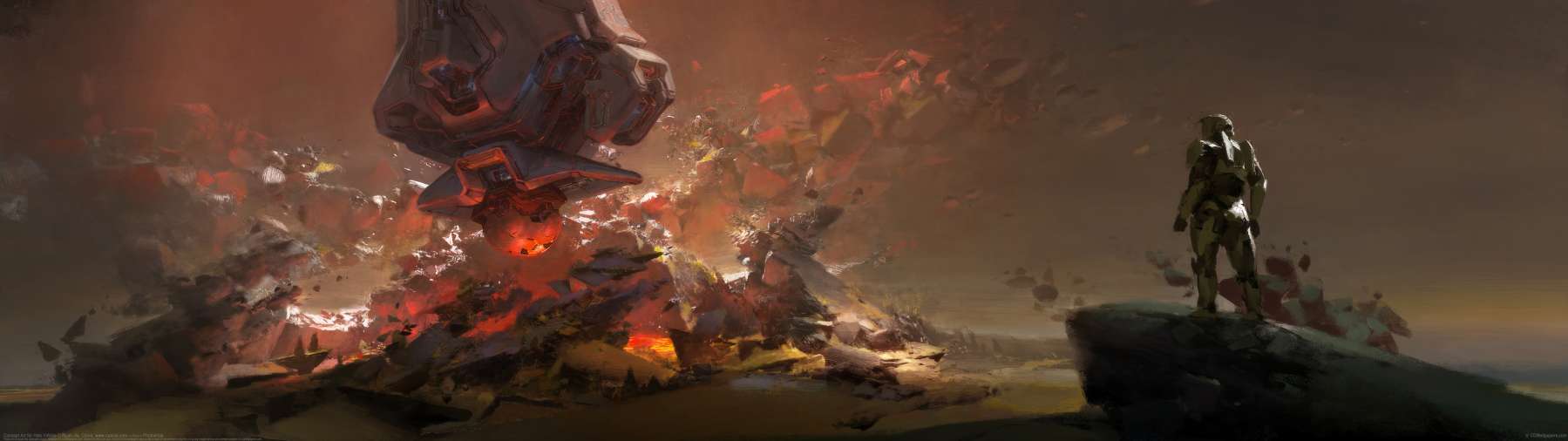 Concept Art for Halo Infinite ultra ancha fondo de escritorio