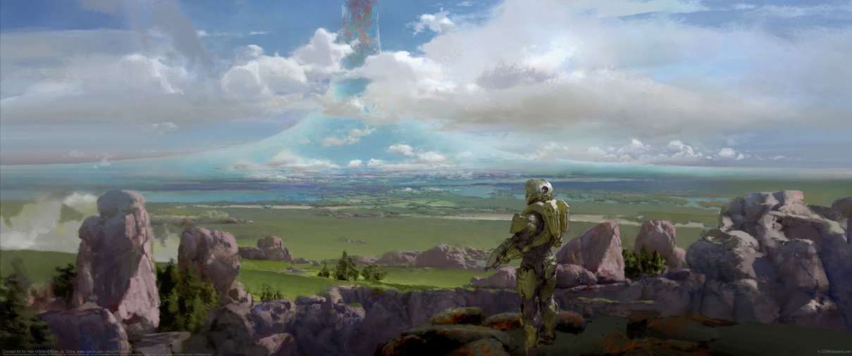 Concept Art for Halo Infinite ultra ancha fondo de escritorio