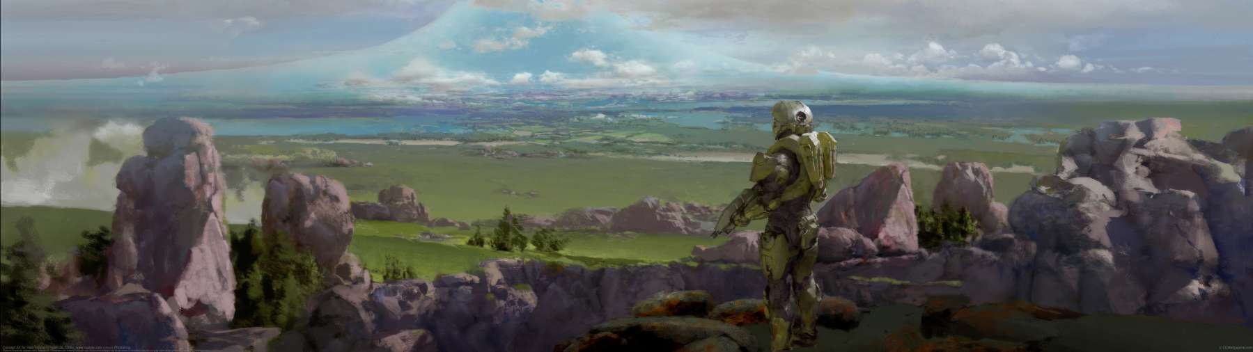 Concept Art for Halo Infinite ultra ancha fondo de escritorio