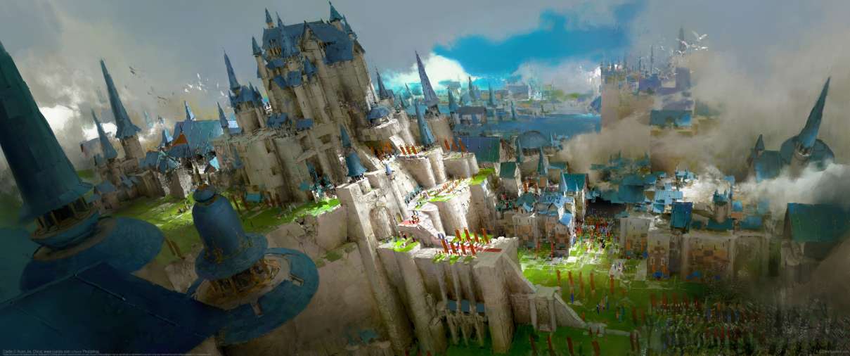 Castle ultra ancha fondo de escritorio