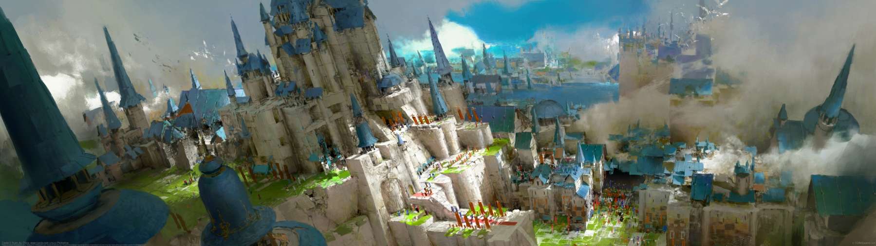 Castle ultra ancha fondo de escritorio
