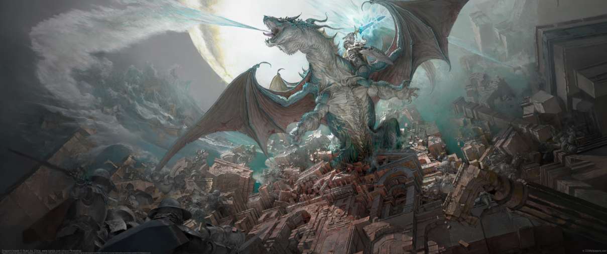 Dragon's breath ultra ancha fondo de escritorio