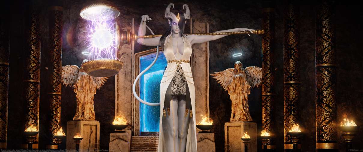 Draenei Limain In the temple ultra ancha fondo de escritorio