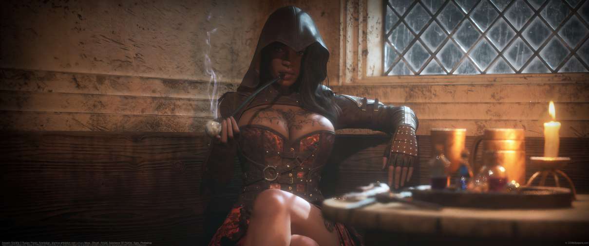 Assasin Onnikfa ultra ancha fondo de escritorio