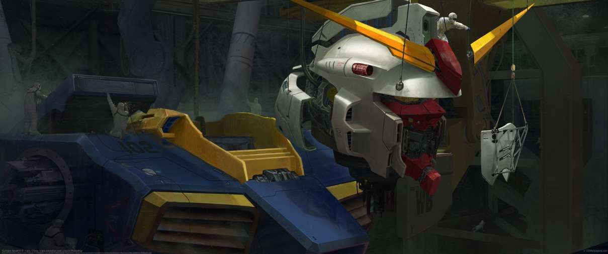 Gundam fanart ultra ancha fondo de escritorio