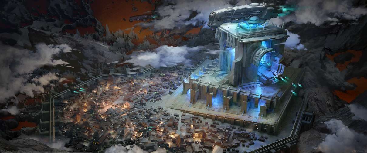Mining Outpost ultra ancha fondo de escritorio