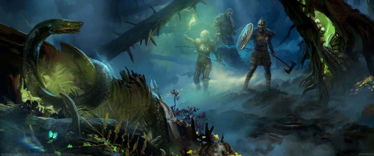 Viking Simulator JARL: Concept Paintings ultra ancha fondo de escritorio