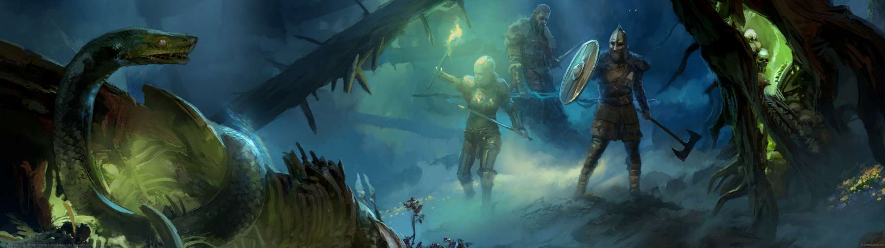 Viking Simulator JARL: Concept Paintings ultra ancha fondo de escritorio
