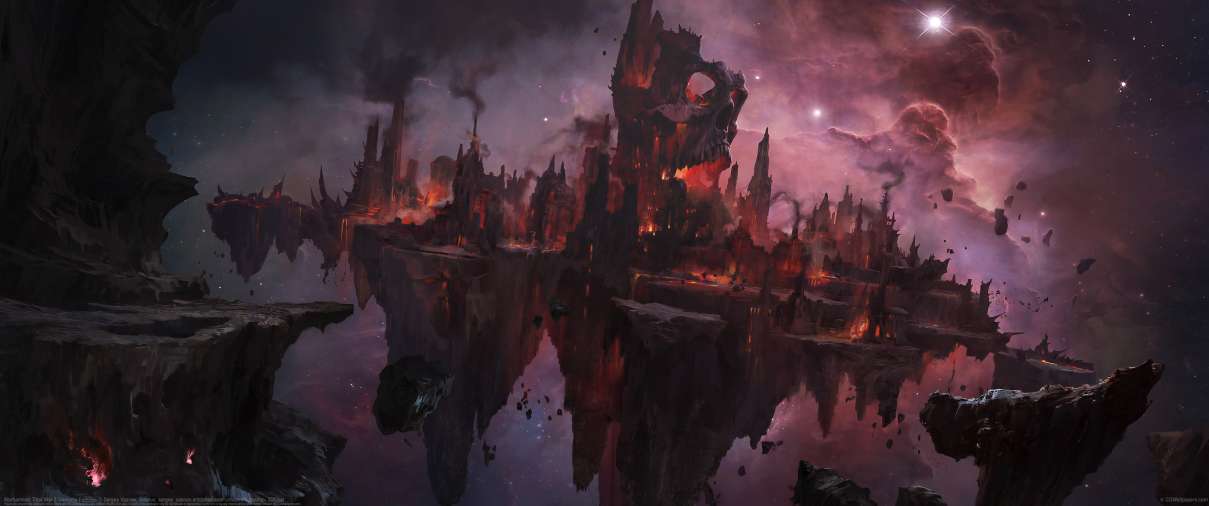 Warhammer Total War 3 Demonic Fortress ultra ancha fondo de escritorio