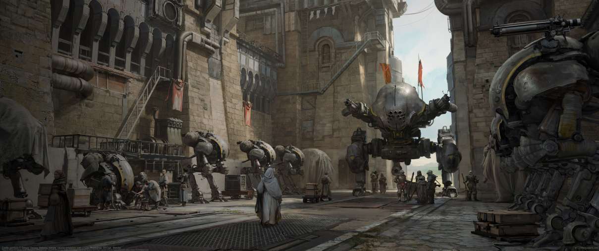 Castle garrison ultra ancha fondo de escritorio