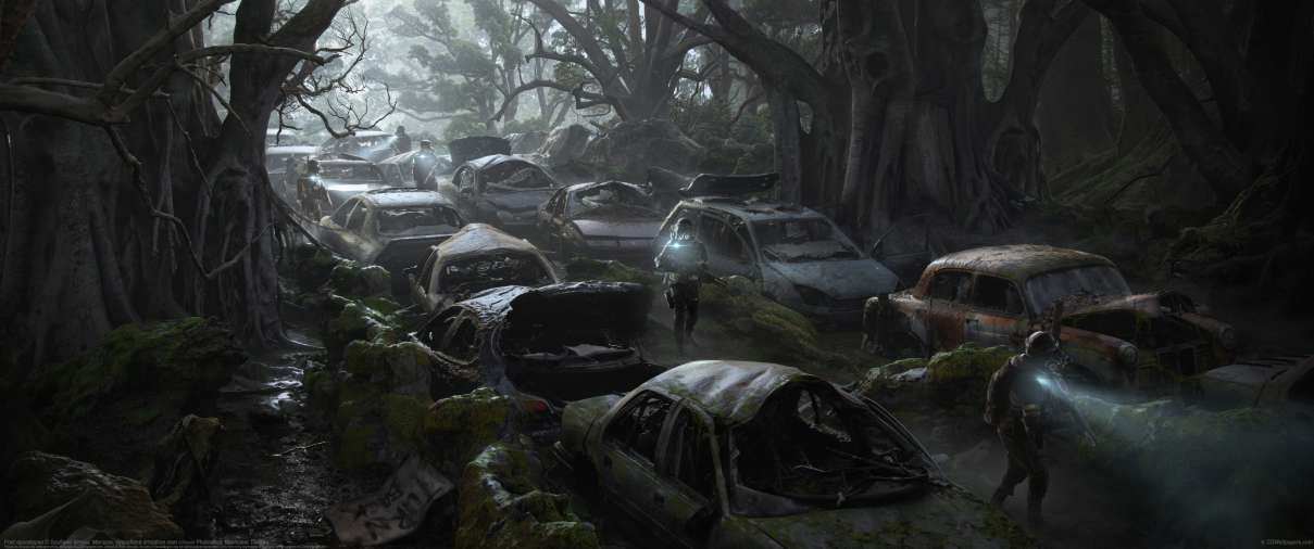 Post apocalypse ultra ancha fondo de escritorio