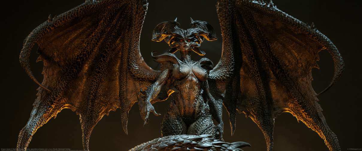 Dragon Queen ultra ancha fondo de escritorio