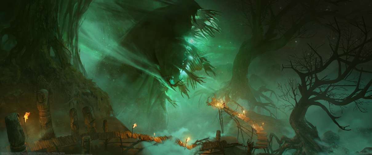 Mist gods ultra ancha fondo de escritorio