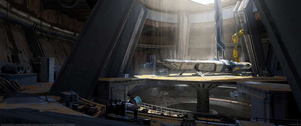 Star Wars Jedi: Survivor - Underground Hangar, Hidden Landing Pad ultra ancha fondo de escritorio