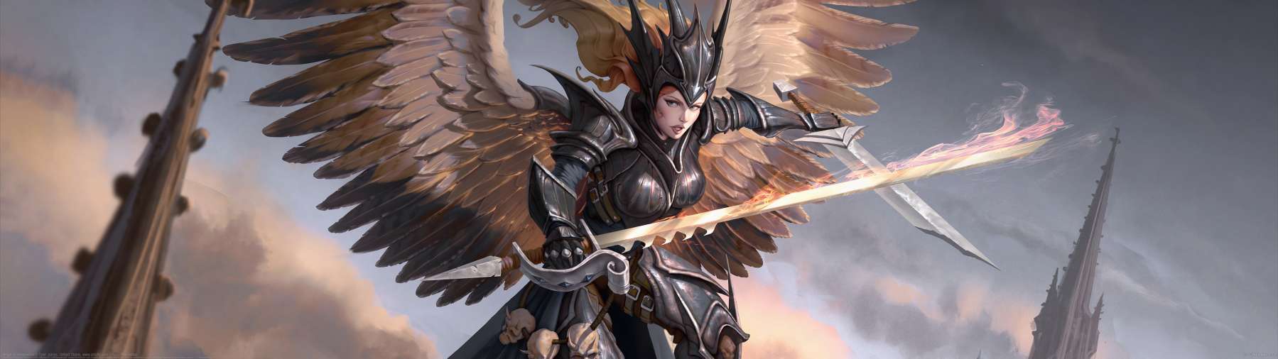 Angel of Vengeance ultra ancha fondo de escritorio