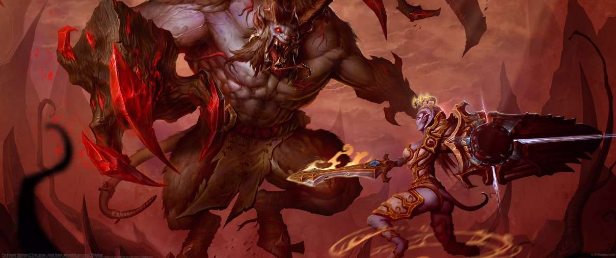 The Emerald Nightmare ultra ancha fondo de escritorio