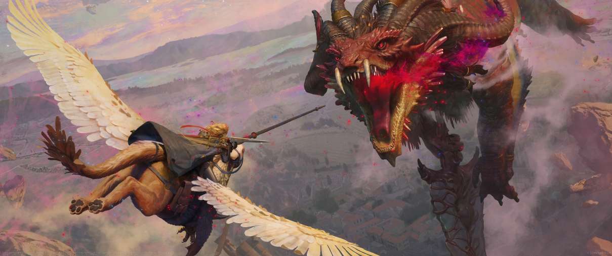 Saint George and the Dragon Chapter 03 - Drakon the Star Touched boss fight ultra ancha fondo de escritorio