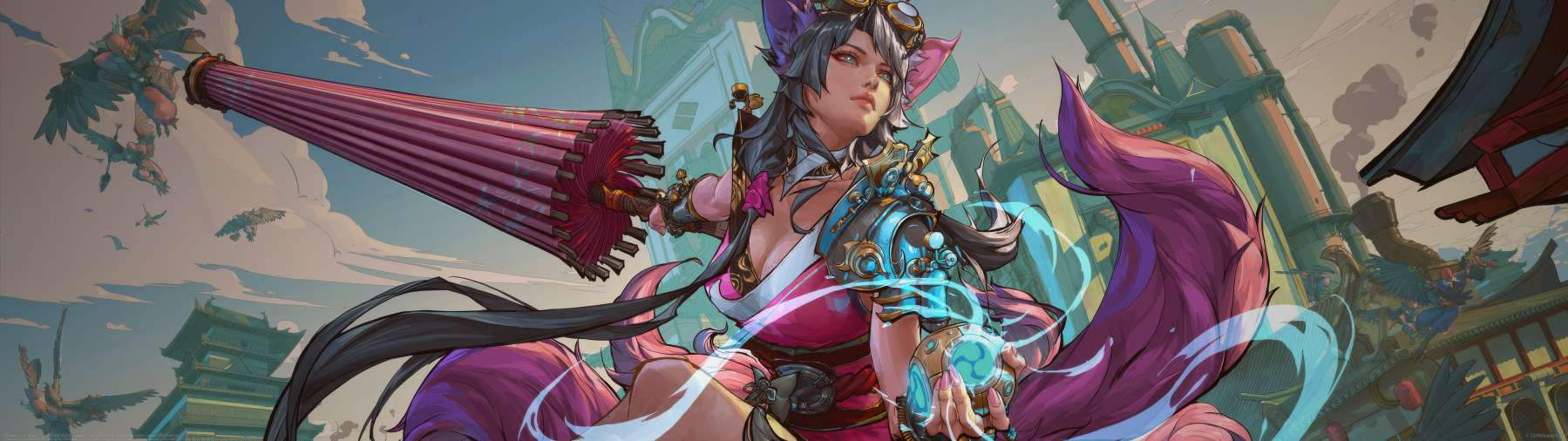 Tamamo no mae ultra ancha fondo de escritorio