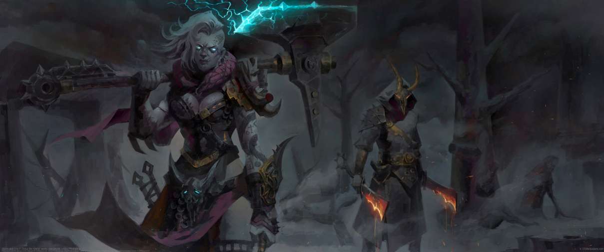 Storm and Fire ultra ancha fondo de escritorio