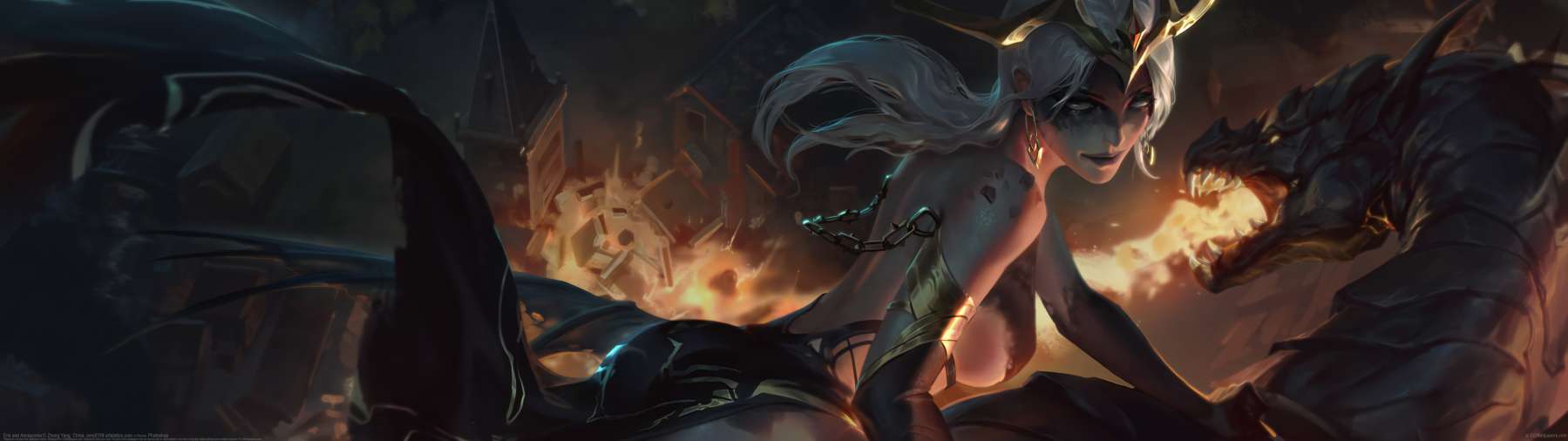 Eris and Annapomia ultra ancha fondo de escritorio