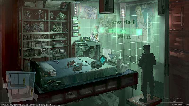 Cyberpunk - Otaku Place, Bedroom fondo de escritorio