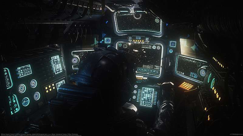 Military Space Cockpit fondo de escritorio