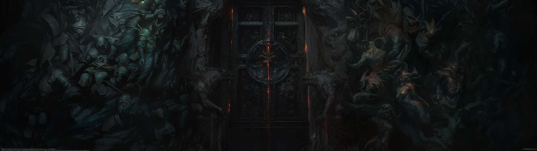 Diablo IV Gates of Hell ultra ancha fondo de escritorio