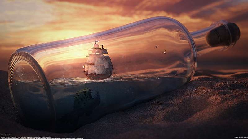 Ship in a Bottle fondo de escritorio