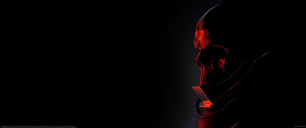 Skull Cyborg | Type 4.2 // AxTECH ultra ancha fondo de escritorio