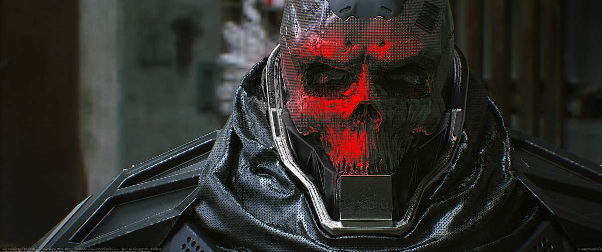 Skull Cyborg | Type 4.2 // AxTECH - movie shot ultra ancha fondo de escritorio