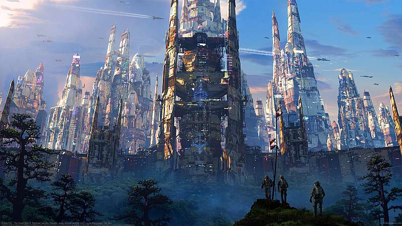 Robot City - The Great Wall fondo de escritorio