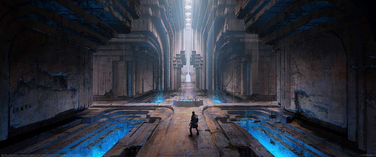 Star Wars Jedi: Survivor - Underground Temple ultra ancha fondo de escritorio